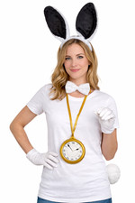 Adults Ladies White Bunny