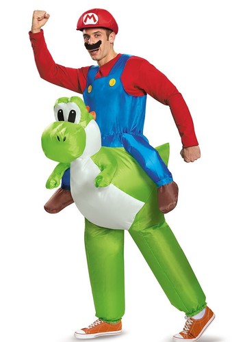 Adult inflatable mario - adult, riding
