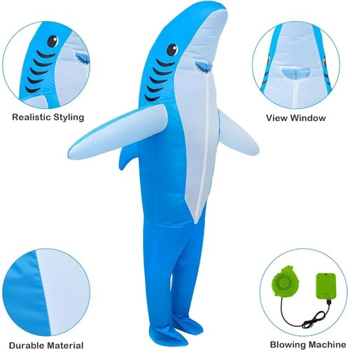 Inflatable funny shark - inflatable,